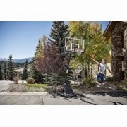 Spalding NBA 54" Portable Angled Basketball Hoop with Polycarbonate Backboard