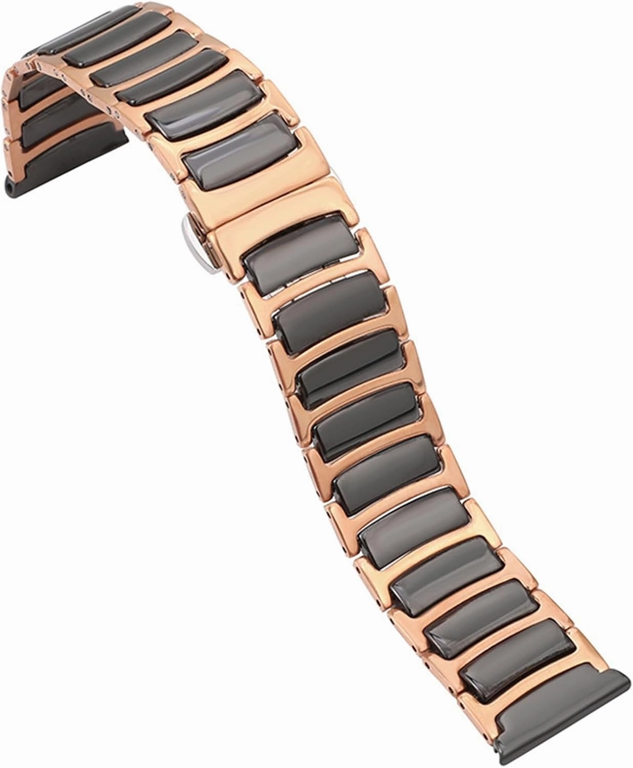 Stainless Steel Ceramic Watch Strap Quick Release Bracelet 18mm 20mm 22mm Universal Replacement Wristband for Men Women Watch Accessories