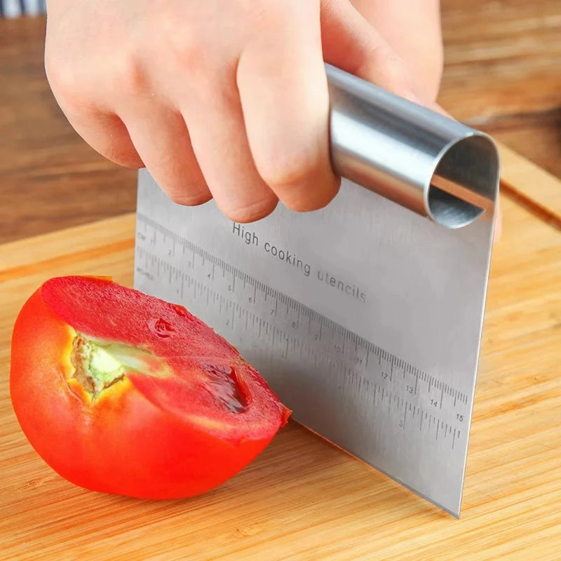 Stainless Steel Dough Pastry Scraper Chopper Baking Cake Cooking Spatulas DIY Baking Tools Multipurpose Bread Scale Separator
