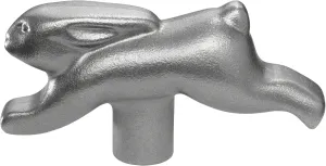 Staub 40510-661-0 Rabbit Lid Knob, Stainless Steel, Silber, 9 x 6 x 3.2 cm