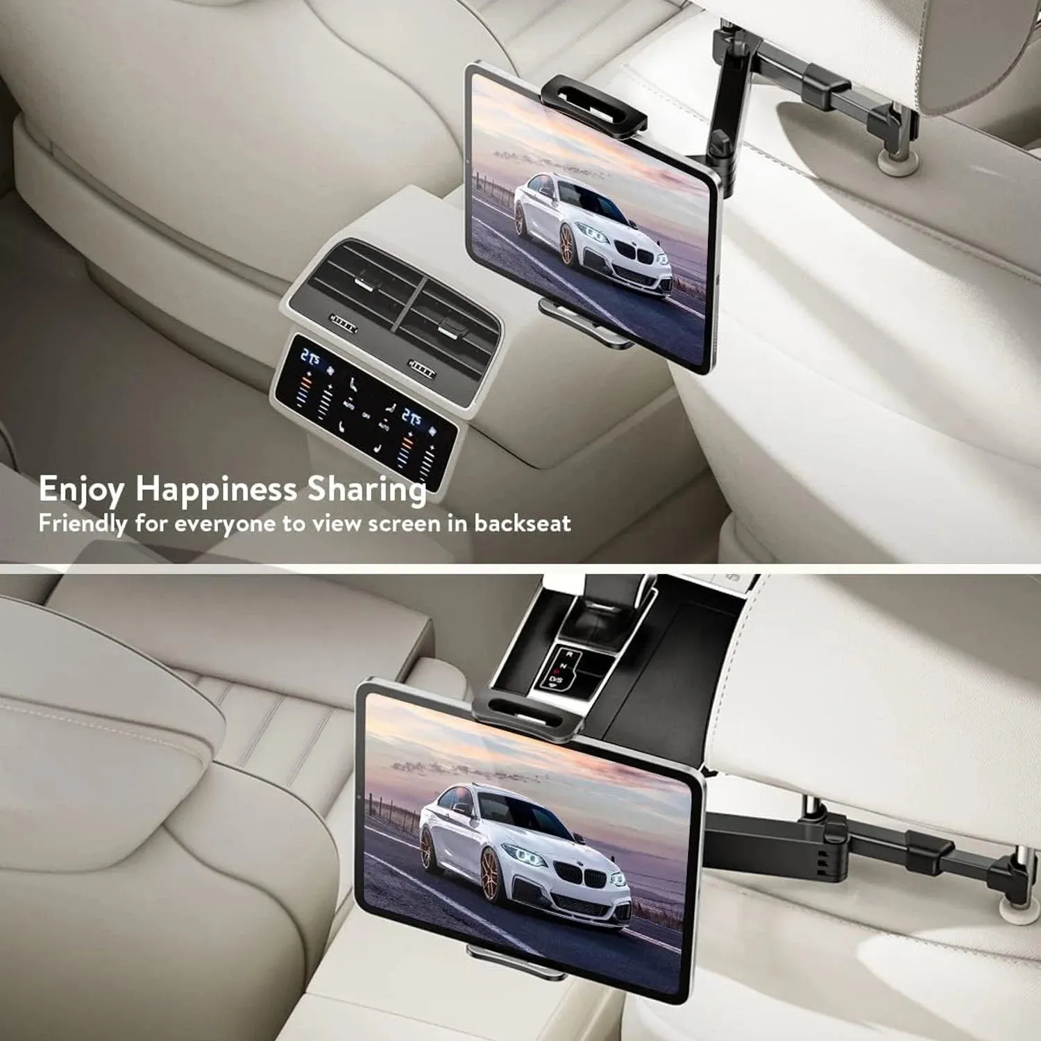 Stretchable Headrest Stand Cell Phone Car Mount