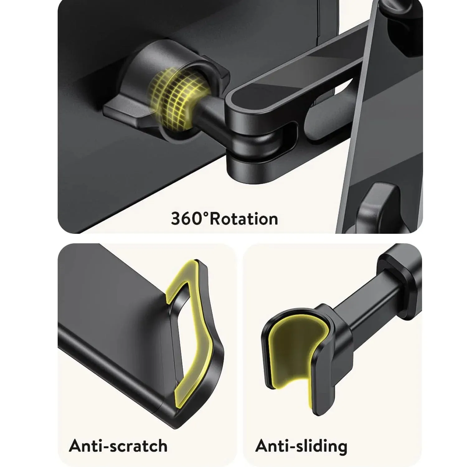 Stretchable Headrest Stand Cell Phone Car Mount