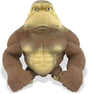 Stretchy Squishy Monkey Squeeze Toy Funny Gorilla Squishy Toy for Kids and Adults Stress Relief and Sensory Decompression Toy,Brown