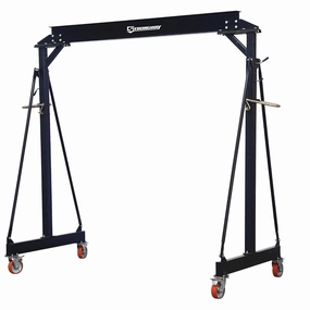 Strongway Adjustable Gantry Crane, 2000-Lb. Capacity, 7.87–11.9ft. Lift