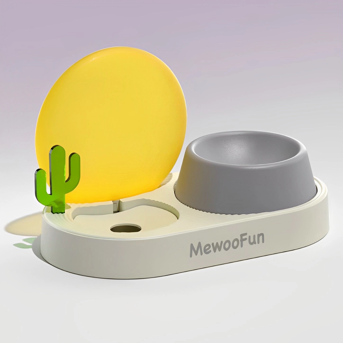 Sunset Cactus Creative Pet Food Bowl