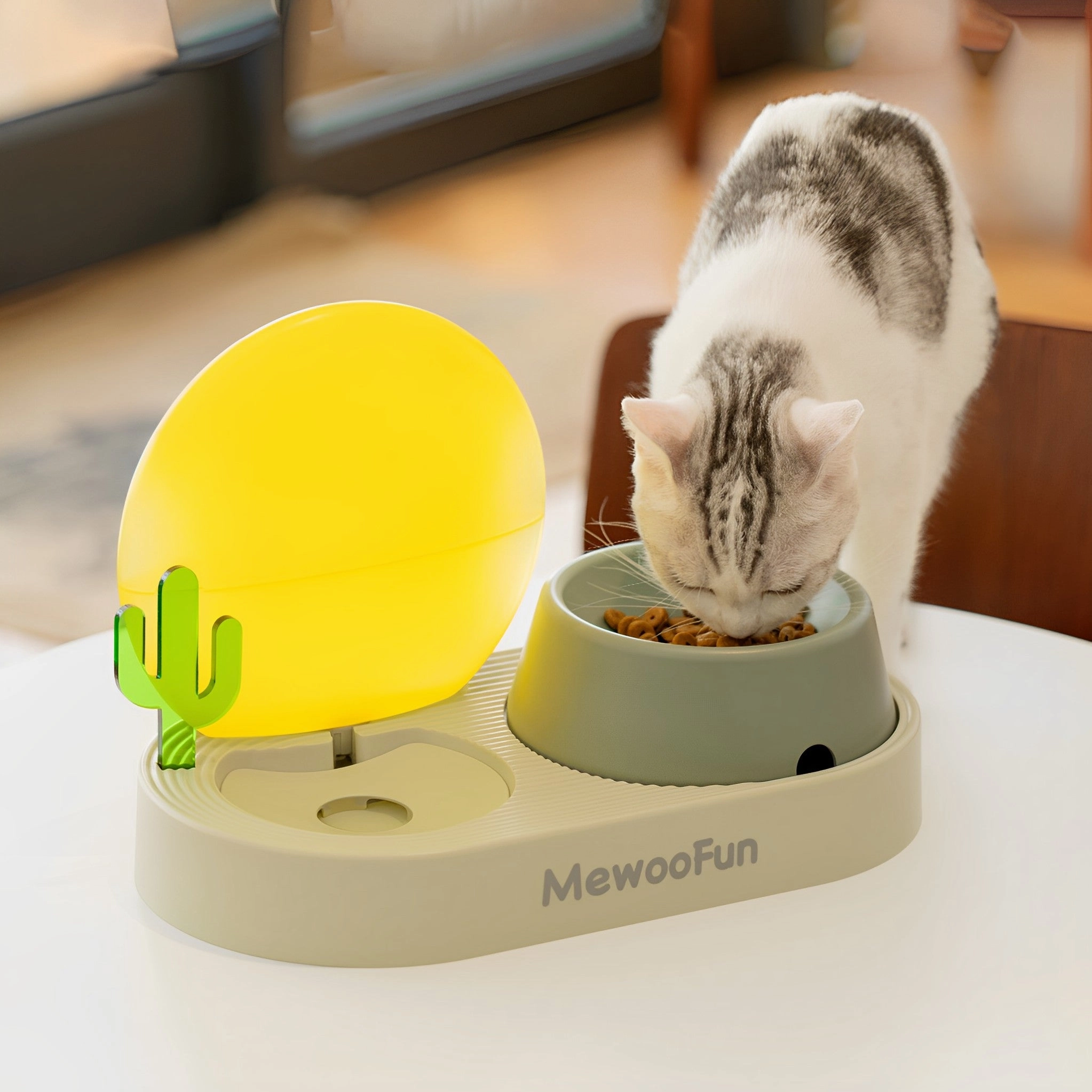 Sunset Cactus Creative Pet Food Bowl