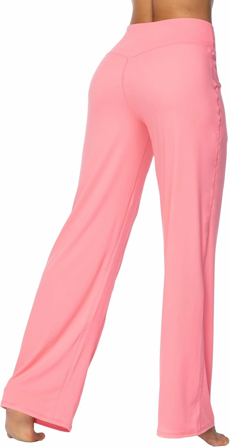 Sunzel Wide Leg Pants Women High Waist Yoga Pants with Pockets Stretch Loose Comfy Casual Lounge Sweatpants