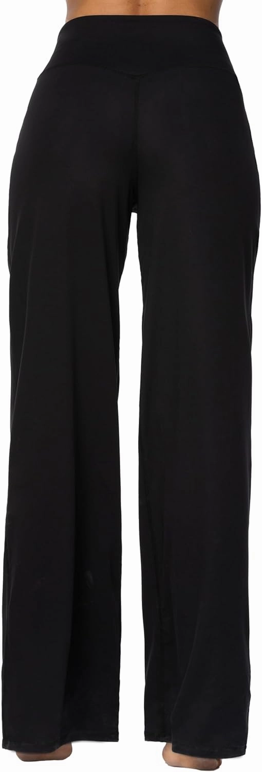Sunzel Wide Leg Pants Women High Waist Yoga Pants with Pockets Stretch Loose Comfy Casual Lounge Sweatpants