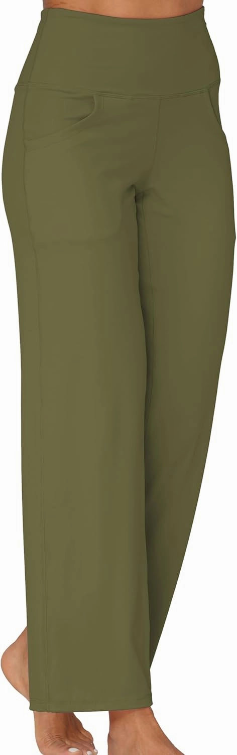 Sunzel Wide Leg Pants Women High Waist Yoga Pants with Pockets Stretch Loose Comfy Casual Lounge Sweatpants