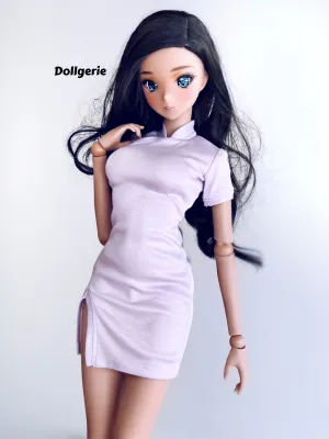 Super slim light purple QiPao for SmartDoll