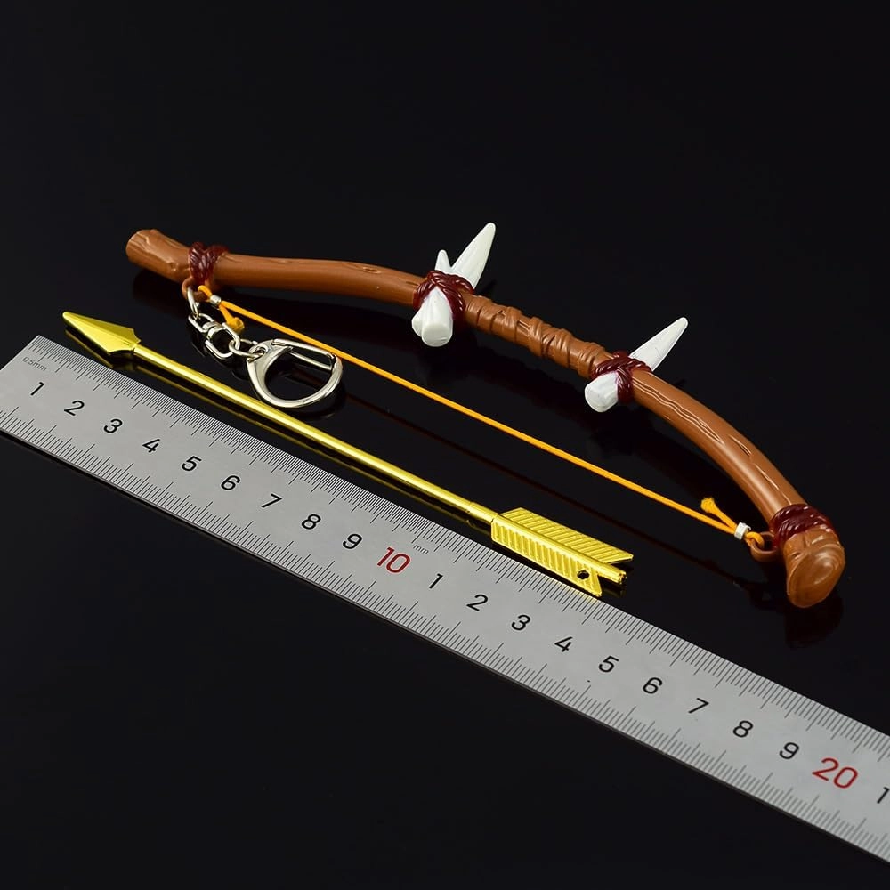 Superbuybox Link Martial Arts Sword Spear Arrow Bow Shield Action Figure Game Collection Desk Room Decoration Backpack Pendant Gift (Dragon Bone Boko Bow Arrow)