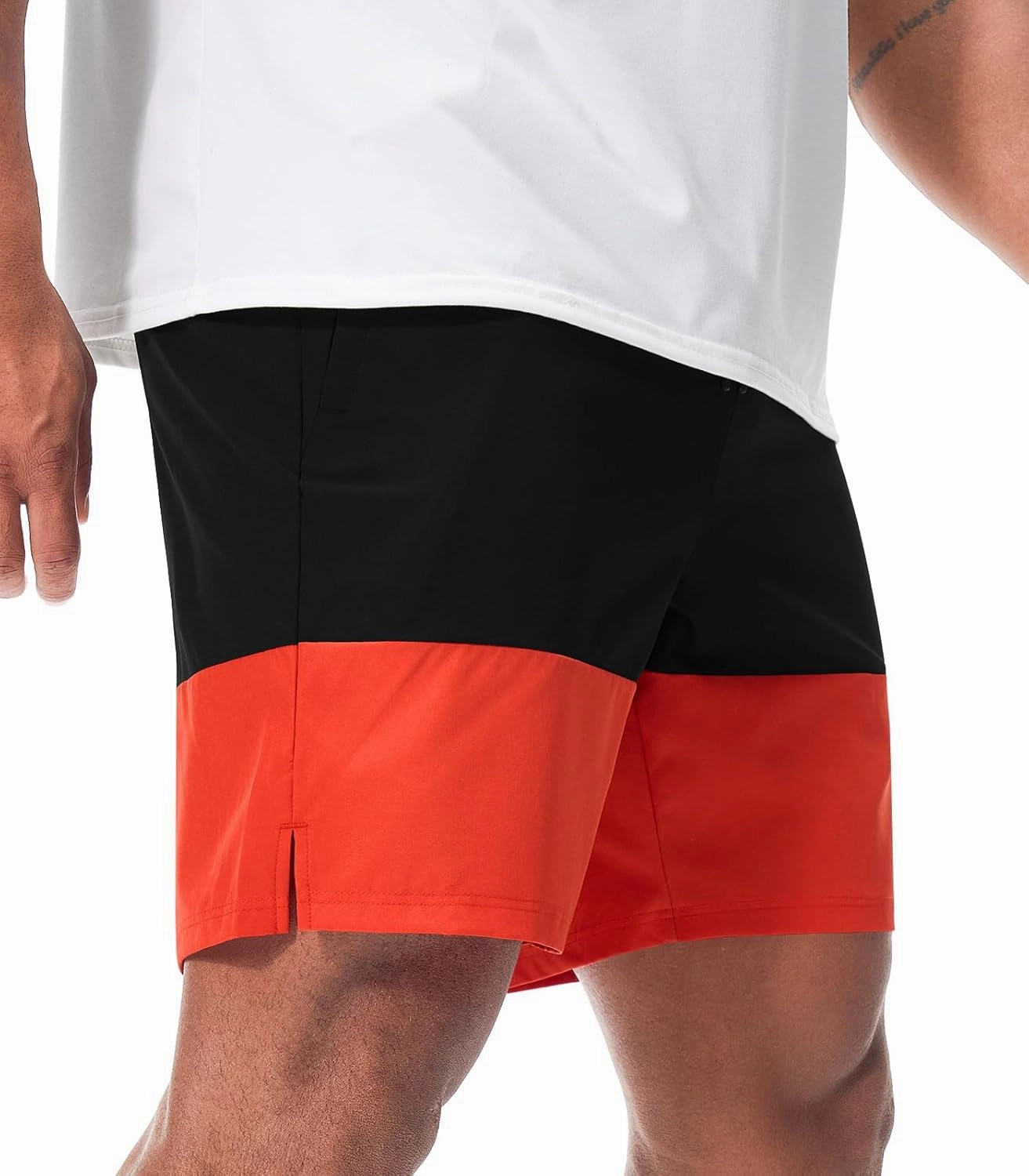 Suwangi Men’s Athletic Gym Shorts Workout Casual Running Shorts for Men Lightweight Quick-Dry Sweat Short with Zipper Pocket