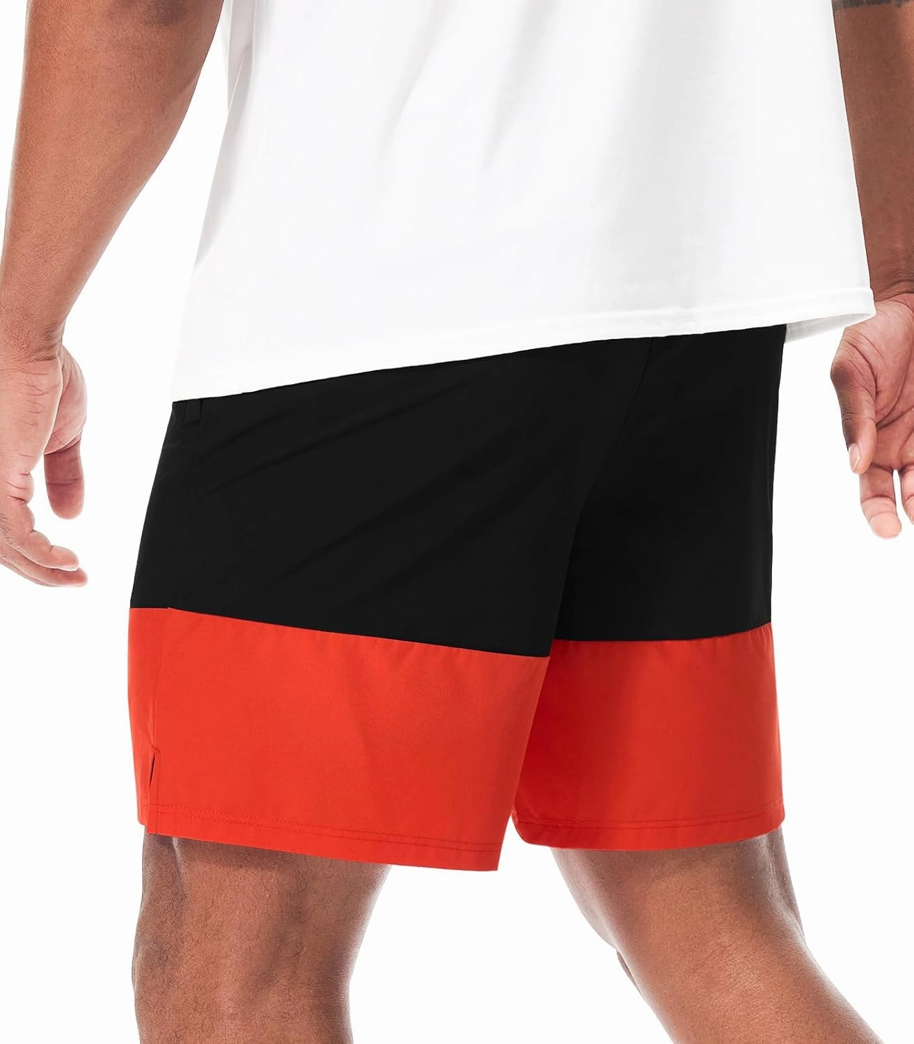 Suwangi Men’s Athletic Gym Shorts Workout Casual Running Shorts for Men Lightweight Quick-Dry Sweat Short with Zipper Pocket