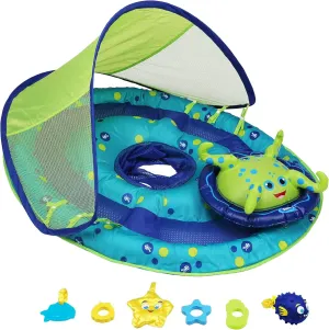 SwimWays Baby Spring Float Activity Center Pool Raft with Sun Canopy