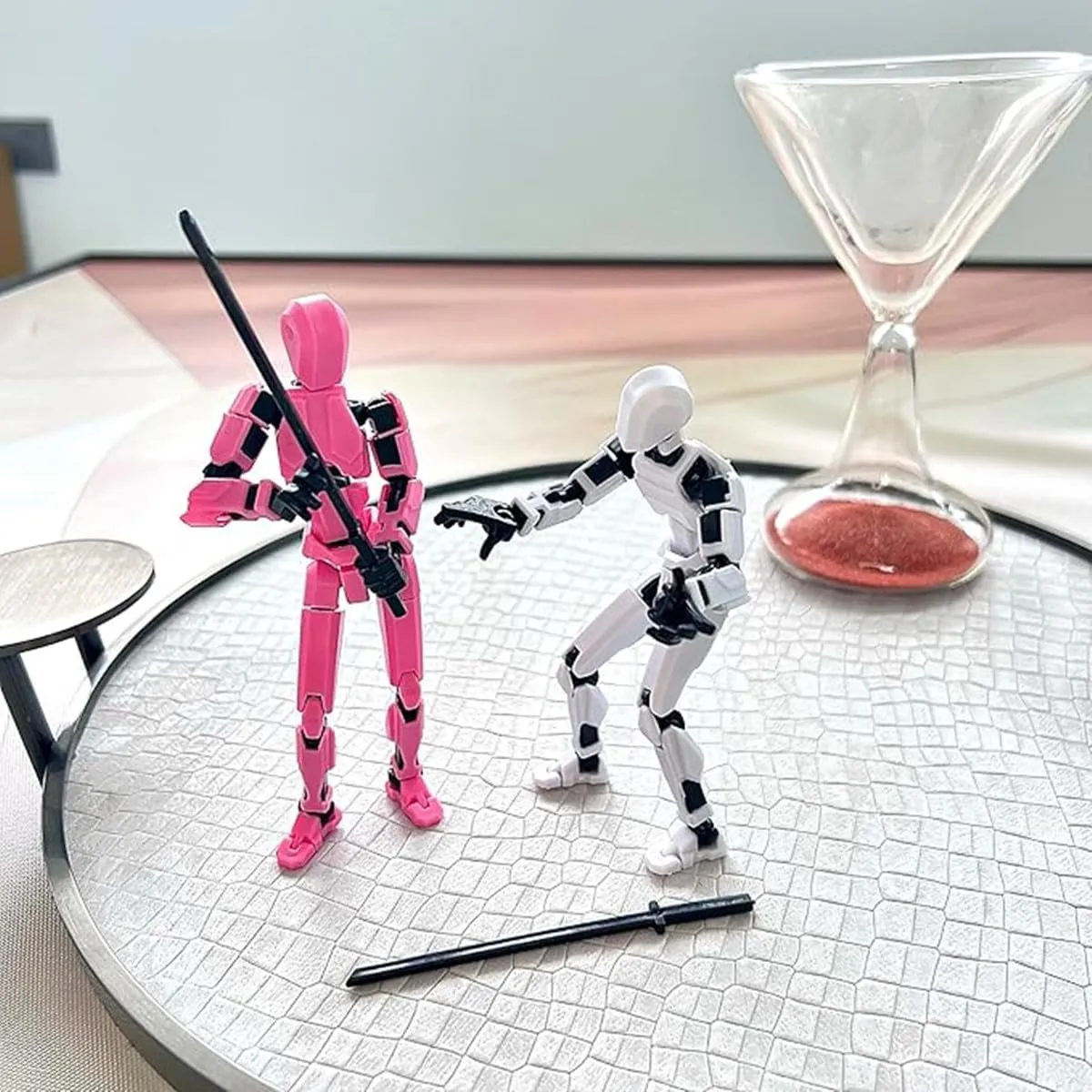 T13 Action Figure Set - Assembly Completed,Dummy Titan 13 3D Printed Toy Multi-Jointed Gifts,Robot 13 Action Figures for Collectors Desktop Decorations (7pcs*B)