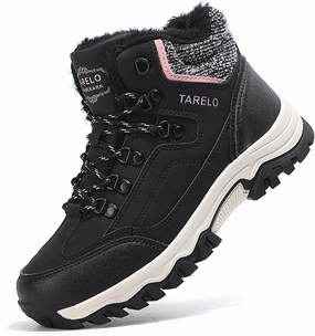 TARELO Womens Snow Boots Waterproof Shoes Winter Warm Fur Lined Non Slip Walking Fashion Hiking Boot