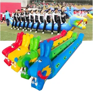 Team Building Games 4 PCS Field Day Outdoor Team Gaming Play, Adult Inflatable Caterpillar Toys for Cooperative Team Competition Sports Games