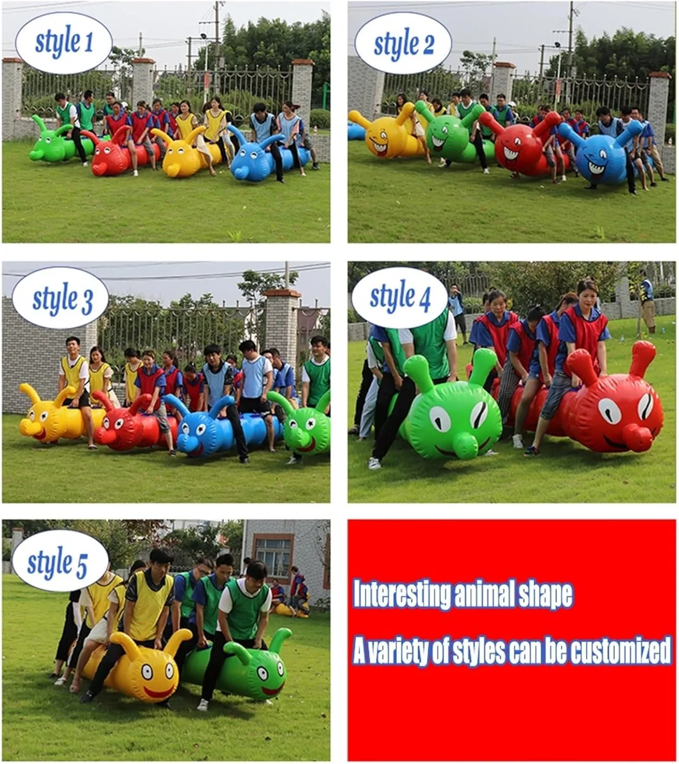 Team Building Games Field Day Outdoor Team Gaming Play, Sturdy and Wearable Inflatable Toys for Sports Games, for Team Games, Cooperative Team Games, Relay Races, 2PCS