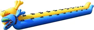 Team Building Games Field Day Outdoor Teamwork Games, Adult Youth Outdoor Carnival Party Carnival Sports Game Inflatable Toy, 2 PCS(Yellow Blue,8 seats/L-5M)