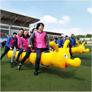 Team Building Games Outdoor Party Group Game Inflatable Toys for Adult, Cooperative Team Race for Relay Race Field Day Team-Building Backyard Activity Game
