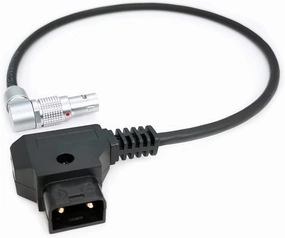 Teradek SmallHD ARRI RED Flexible Power Cable D-tap to Rotatable 0B 2-Pin Male Right Angle, Gold Mount V-Mount Dtap to Teradek Bolt, Z CAM