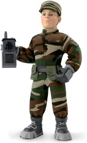 The Ashton-Drake Galleries Military Max Action Figure Huggable Cloth Body with Soft Sturdy Jointed Poseable Vinyl Head Hands Feet and Authentic Cloth Camouflage Uniform 14"-inches