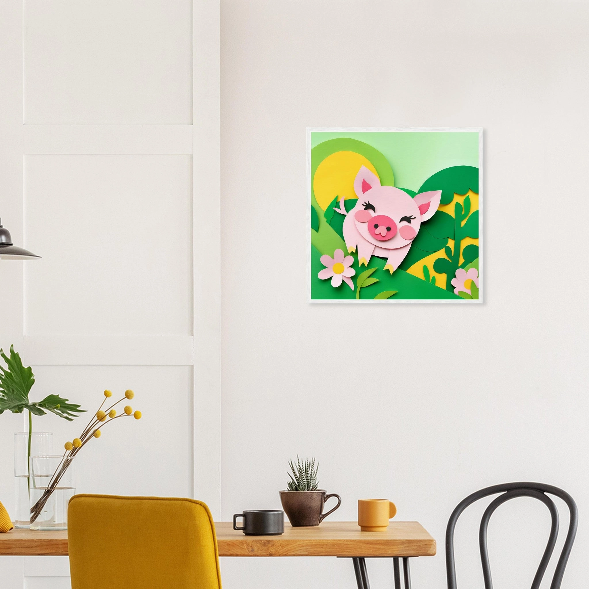 The beauty of paper animal art: Piglet
