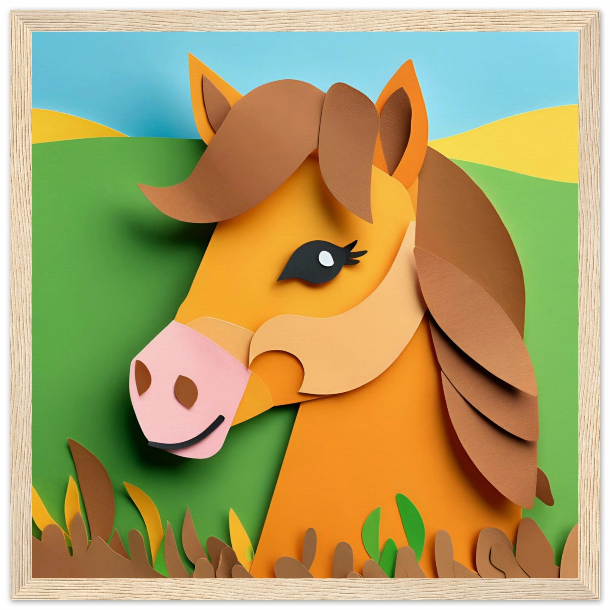 The beauty of paper animal art: Pony