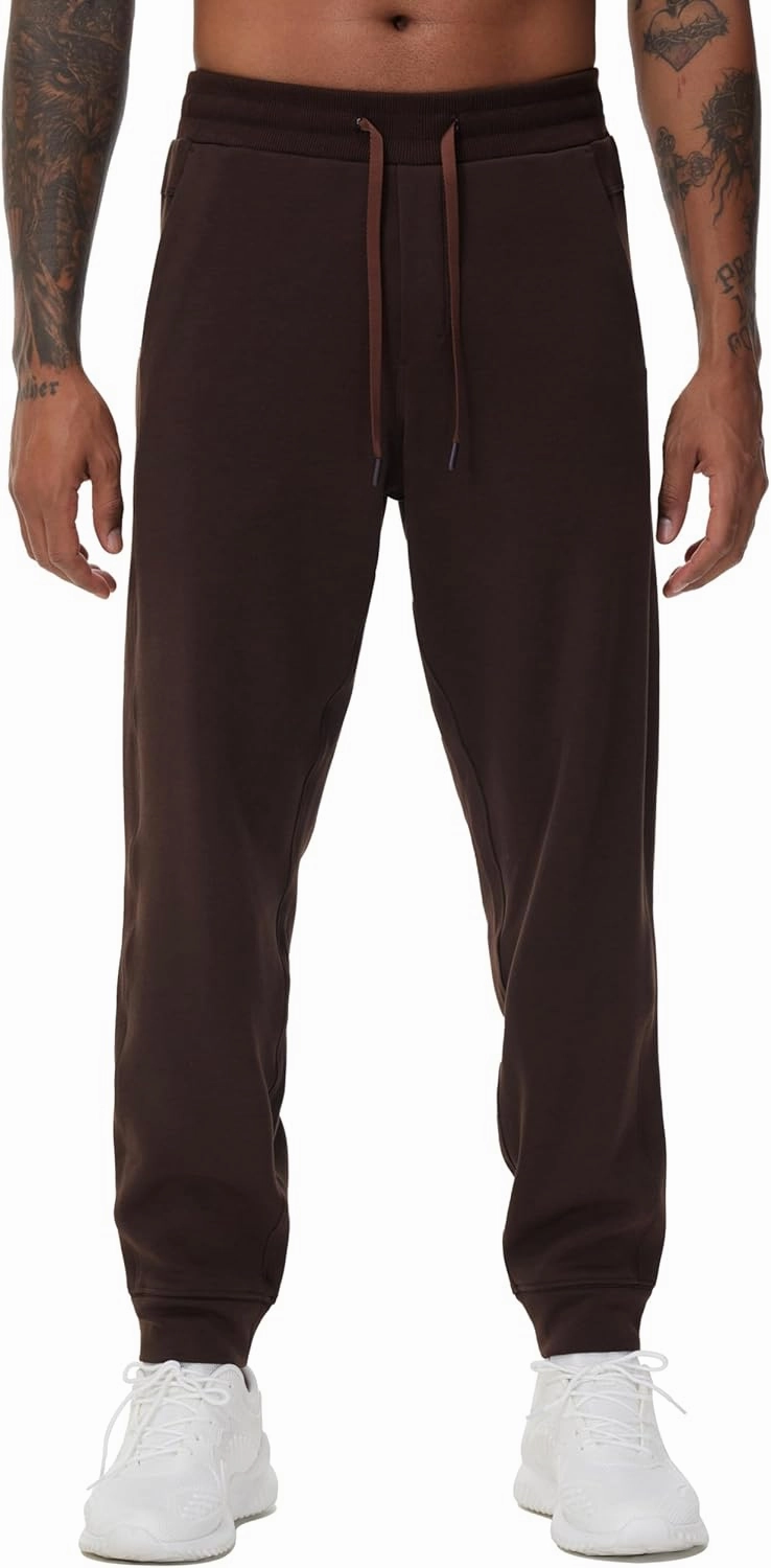 THE GYM PEOPLE Mens' Fleece Joggers Pants with Deep Pockets in Loose-fit Style