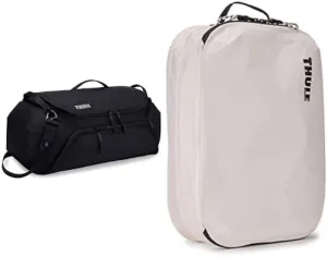 Thule RoundTrip Bike Duffel 55L with Clean/Dirty Packing Cube Travel Set