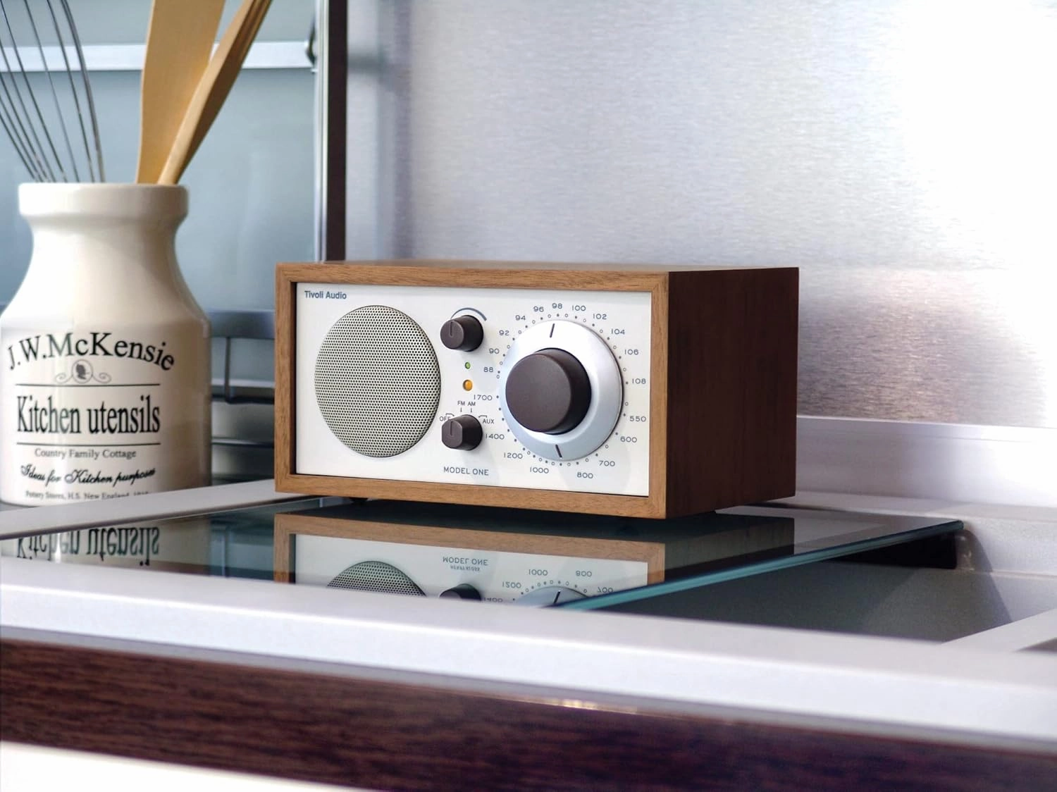 Tivoli Audio model One Am/ fm Table Radio, Classic/ Walnut, 2.4 Lb