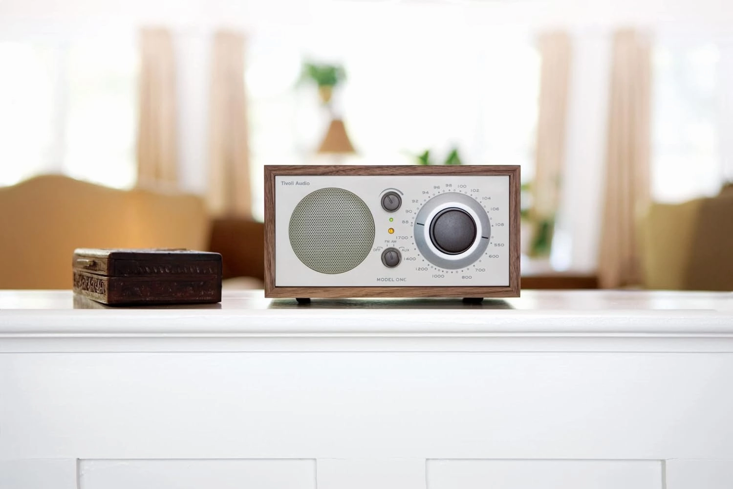 Tivoli Audio model One Am/ fm Table Radio, Classic/ Walnut, 2.4 Lb