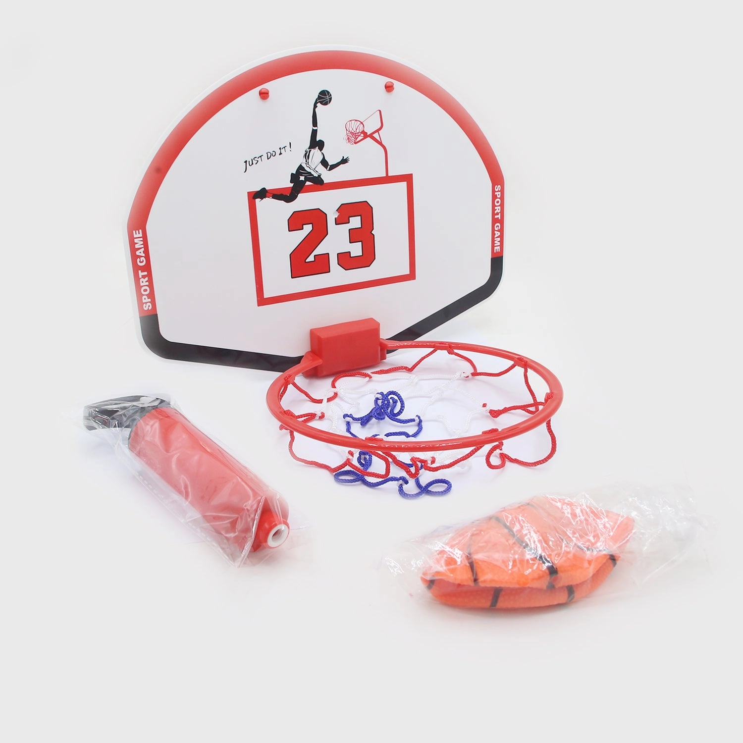 Toddler Basketball Hoop Set - Adjustable Indoor & Outdoor - Red