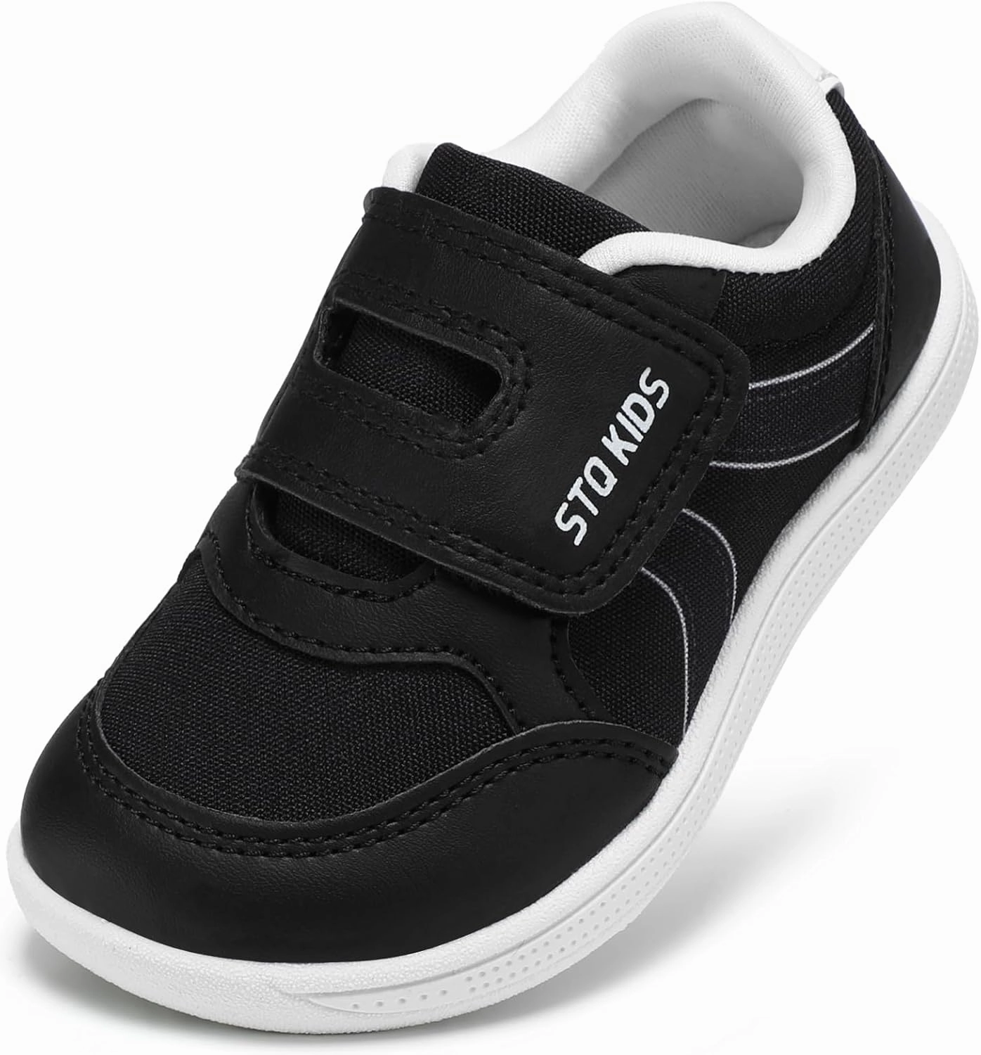 Toddler Wide Toe Box Barefoot Shoes Boys Girls Sneakers Kids Tennis Shoes Preschool Non Slip Lightweight Comfortable First Walking Shoes Running Outdoor Activities