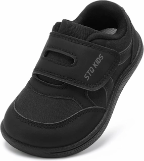 Toddler Wide Toe Box Barefoot Shoes Boys Girls Sneakers Kids Tennis Shoes Preschool Non Slip Lightweight Comfortable First Walking Shoes Running Outdoor Activities
