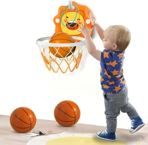 Toddlers Bath Mini Basketball Hoop Indoor,Scoreboard Portable Design Adjustable Height Ring Toss Christmas Birthday Baby Kids Boys Small Basketball Hoop Gifts Toys for Age 1-2-3-4-5-6
