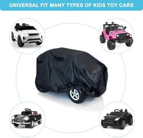 tonhui Kids Ride-On Toy Car Cover, Outdoor Wrapper Resistant Protection for Electric Battery Powered Children Wheels Toy Vehicles - Universal Fit, Water Resistant