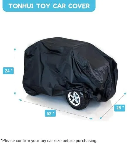 tonhui Kids Ride-On Toy Car Cover, Outdoor Wrapper Resistant Protection for Electric Battery Powered Children Wheels Toy Vehicles - Universal Fit, Water Resistant