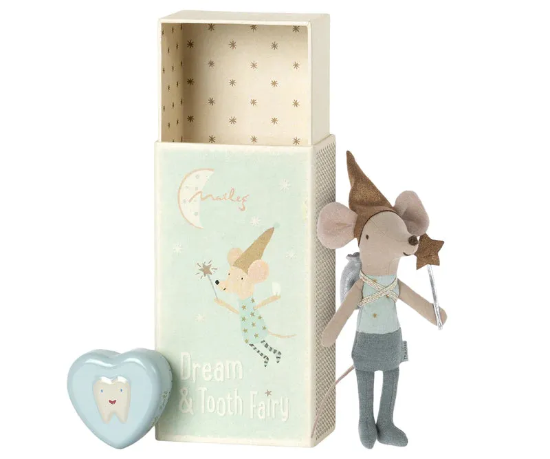 Tooth fairy mouse in matchbox