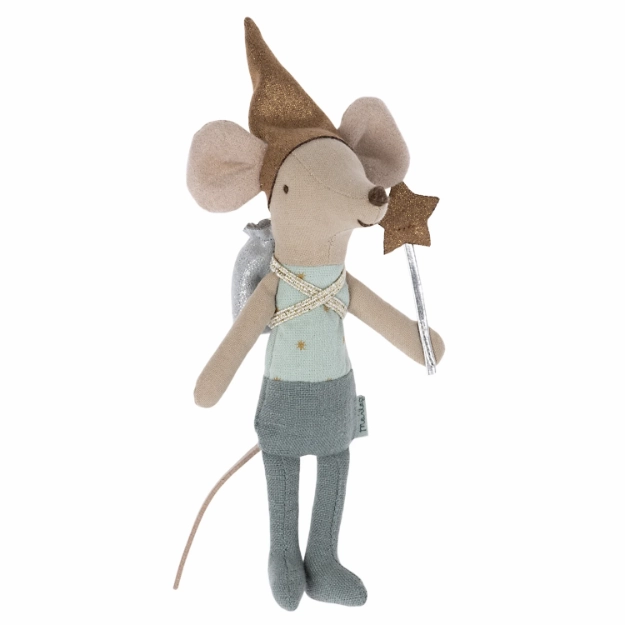 Tooth Fairy Blue Mouse in Matchbox