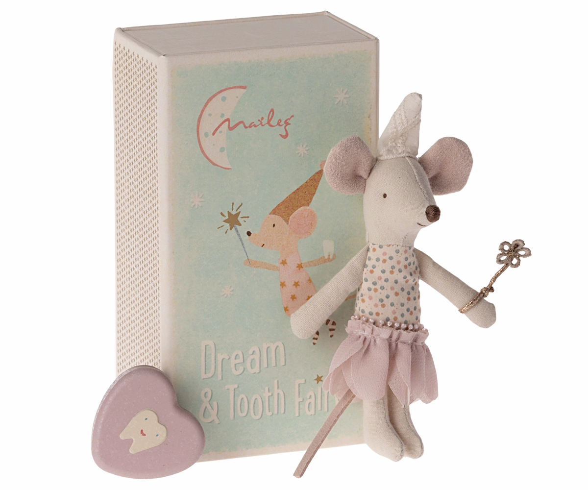 Tooth Fairy Mouse - Pink - Little Sister in Matchbox