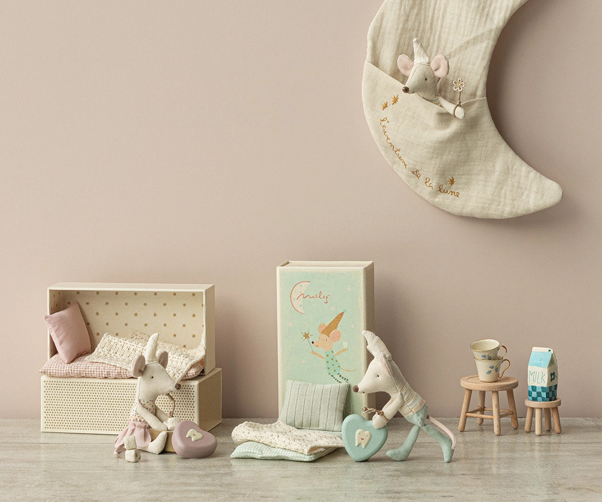 Tooth Fairy Mouse - Pink - Little Sister in Matchbox