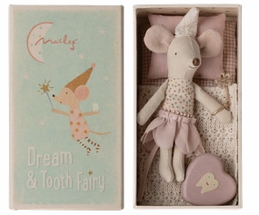 Tooth Fairy Mouse - Pink - Little Sister in Matchbox