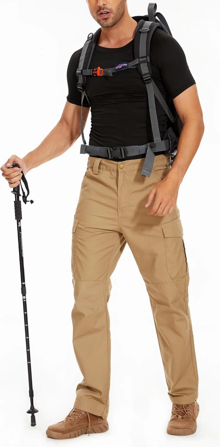 Toritours Men's Hiking Pants, Ripstop Mens Tactical Cargo Pants Lightweight Work Pants for Men Waterproof BDU Outdoor Travel
