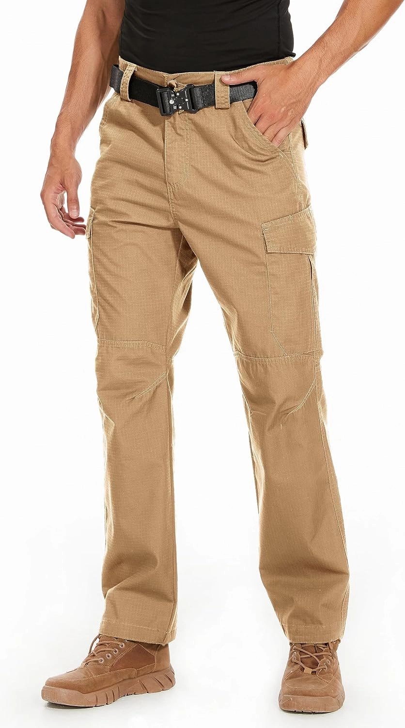 Toritours Men's Hiking Pants, Ripstop Mens Tactical Cargo Pants Lightweight Work Pants for Men Waterproof BDU Outdoor Travel