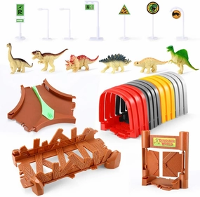 Track Accessories for Create A Dinosaur World Road Race,Flexible Track Playset More Fun(Tunnel   Accessories)