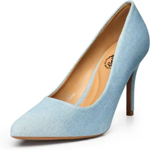 Trary Women’s Slingback Pumps, Black Heels Gold Heels Nude Pink Red Heels, Pointed Toe High Heels for Women Sexy Stiletto Heels Buckle Ankle Strap Closed Toe Pumps Office Party Prom Dress Shoes