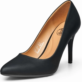 Trary Women’s Slingback Pumps, Black Heels Gold Heels Nude Pink Red Heels, Pointed Toe High Heels for Women Sexy Stiletto Heels Buckle Ankle Strap Closed Toe Pumps Office Party Prom Dress Shoes