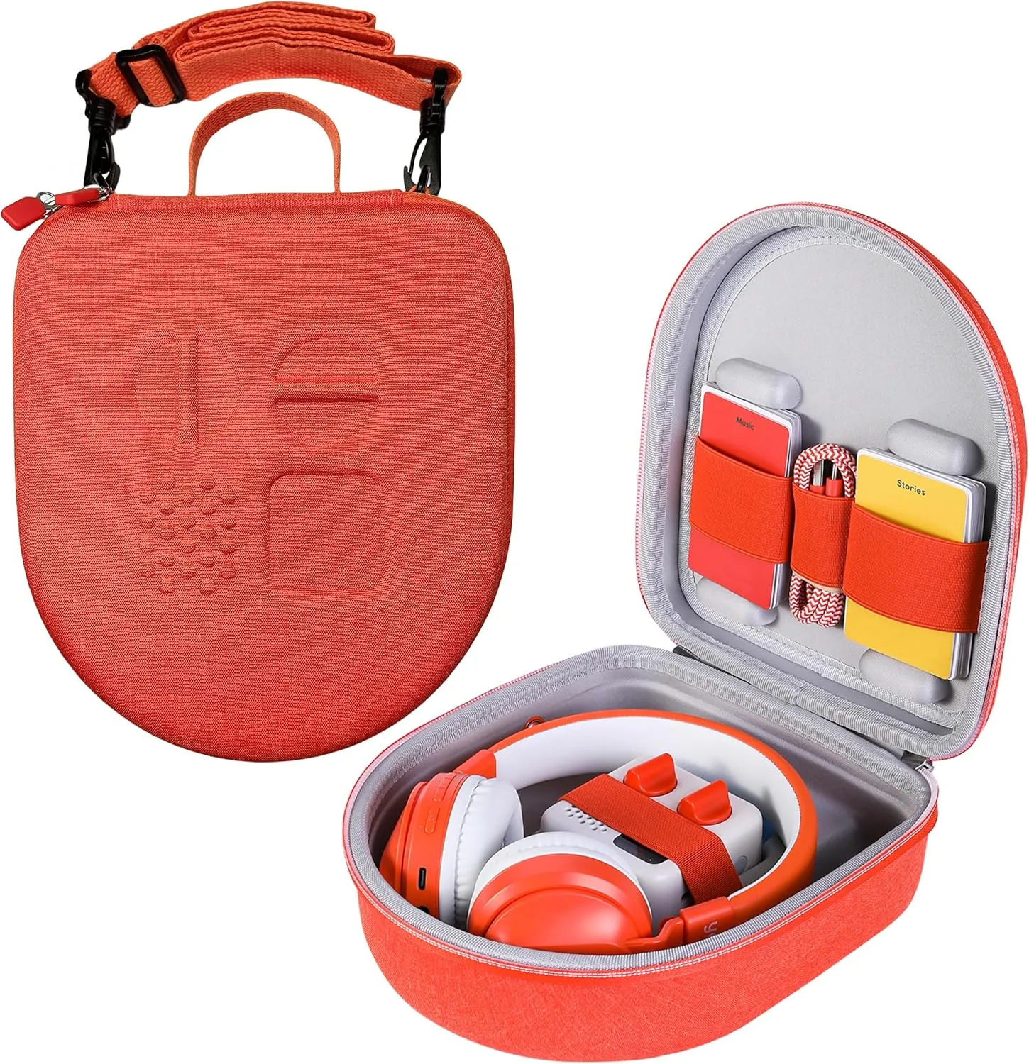 Travel Case Compatible with Yoto Mini Player & Accessories,Hard Protective Storage Carrying Shell with Adjustable Shoulder Strap, Holds Kids Speaker,Headphones & Up To 60 Audiobook Cards