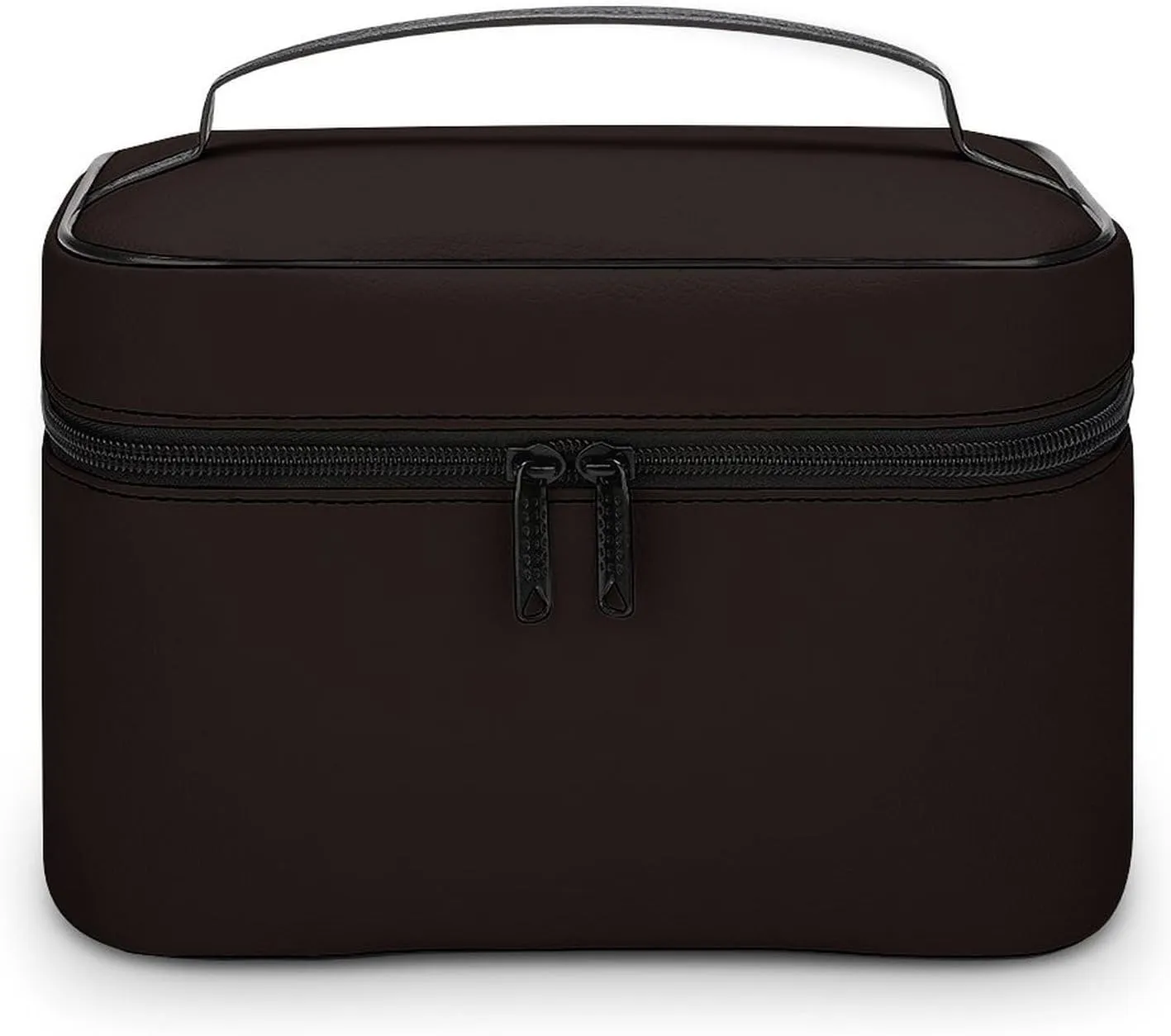 Travel Makeup Bag, Brown Trend Color Cosmetic Bags for Women Large Capacity Waterproof Toiletry Bag Make up Organizer